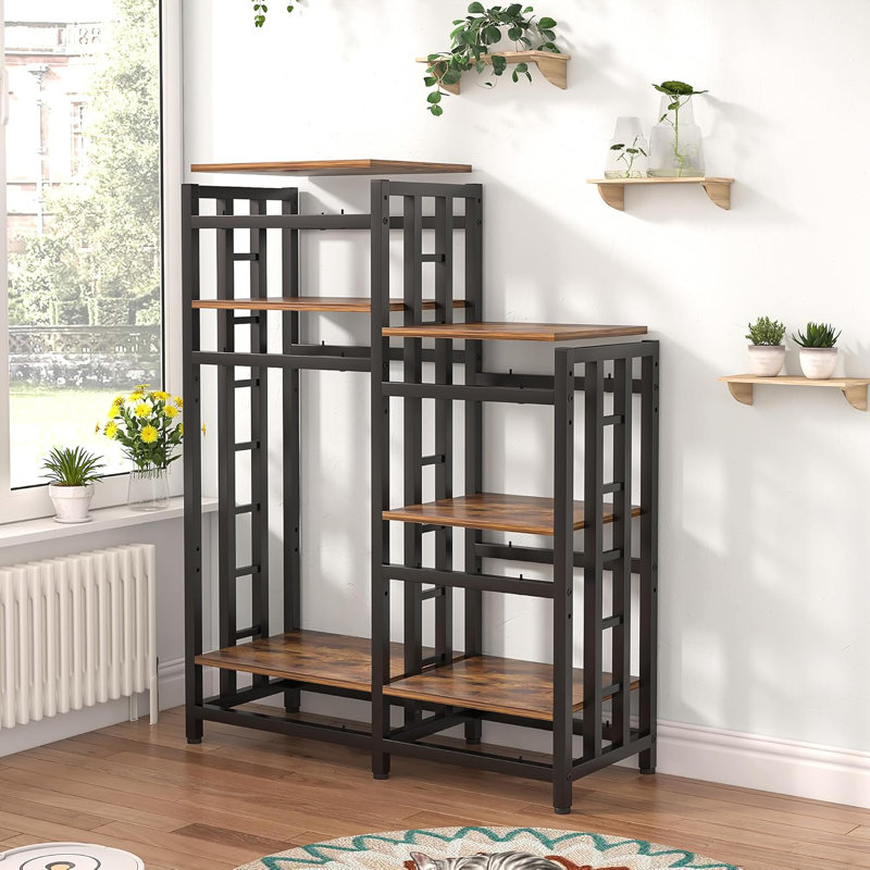 6-Tier Kitchen Bakers Rack - Adjustable Storage Shelf, Freestanding For Microwave, Fridge, Coffee Bar - View #4
